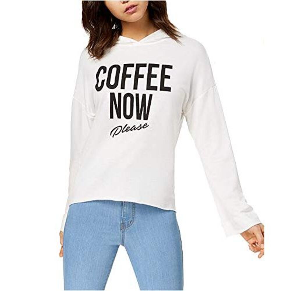 Pretty Rebellious Juniors Coffee Graphic Hoodie